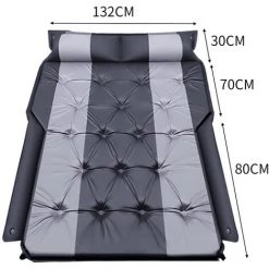 XUEQIEE Matelas Gonflable Lit De Voiture 180 X 132 Cm, Portatif Automatique De Matelas Pneumatique Pour Voyage Autonome En Plein Air-Noir -Matelas Soldes Boutique 47524036 3