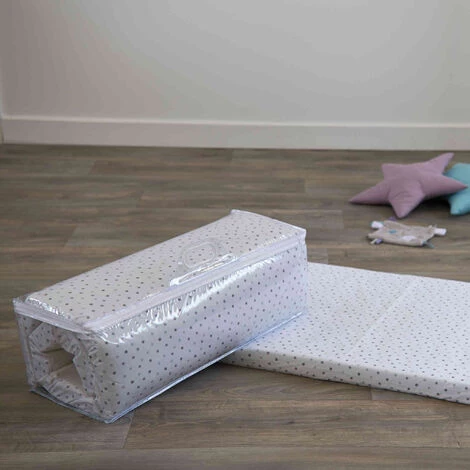 CANDIDE Matelas De Voyage Bébé étoiles 60x120 Cm - Blanc 3 CANDIDE Matelas De Voyage Bébé étoiles 60x120 Cm - Blanc – Image 3