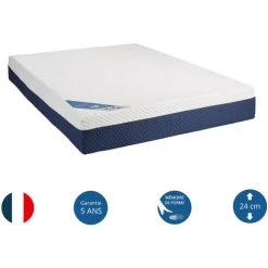 Matelas Mousse Mémoire Someo V70 140x200 - Blanc -Matelas Soldes Boutique 51210845 4