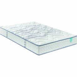 Matelas Merinos Ressorts Ensachés Mousse Mémoire MIMIC 140x200 - Blanc