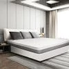 TANHK Matelas à Mémoire De Forme 100% Made In Italy | Orthopédique Fermetée Moyenne | Système Anti Points De Pression | Hypoallergénique, Anti Bactéries Et Acariens | Haute Respirabilité | Double 80 X 200