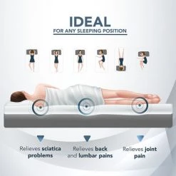 TANHK Matelas à Mémoire De Forme 100% Made In Italy | Orthopédique Fermetée Moyenne | Système Anti Points De Pression | Hypoallergénique, Anti Bactéries Et Acariens | Haute Respirabilité | Double 80 X 200 -Matelas Soldes Boutique 51321273 4