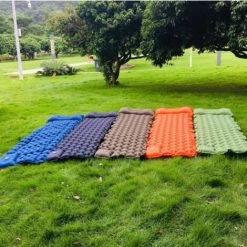 ZHUOXUAN Tapis De Couchage Extérieur ， Auto-gonflable Avec Pompe à Pied, Capable D'épisser Des Tapis De Couchage Gonflables ， Matelas Pneumatique Imperméable, Bleu Foncé -Matelas Soldes Boutique 51448521 5