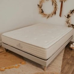 NUIT DE COTON DORMEZ EN PLEINE NATURE NUIT DE COTON | Matelas PRELUDE 2.0 Bio 140x190 Cm | Latex 100% Naturel | Soutien Ferme - Beige