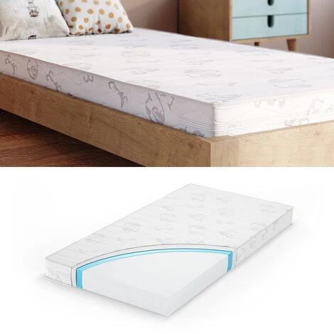Matelas „Calma Confort Kids“ 80x160cm Blanc VitaliSpa 2 Matelas „Calma Confort Kids“ 80x160cm Blanc VitaliSpa – Image 2