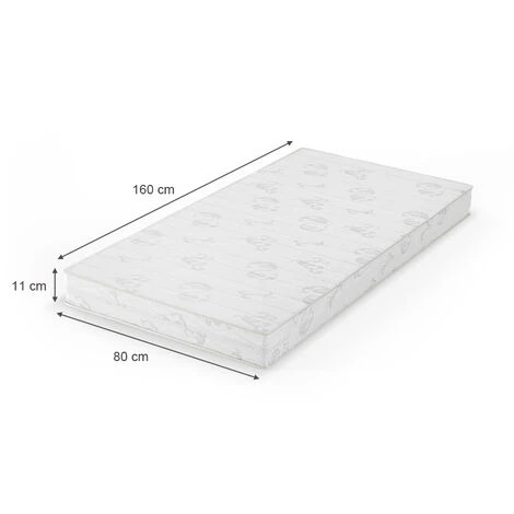 Matelas „Calma Confort Kids“ 80x160cm Blanc VitaliSpa 3 Matelas „Calma Confort Kids“ 80x160cm Blanc VitaliSpa – Image 3