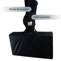 Matelas De Massage Pliant Avec Housse De Transport - 200 X 90 X 5 Cm - Blanc - Vivezen - Blanc -Matelas Soldes Boutique 52072656 4