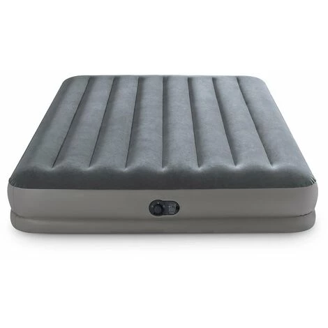 INTEX Matelas Gonflable 2 Places Prestige Avec Pompe USB - Gris 1 INTEX Matelas Gonflable 2 Places Prestige Avec Pompe USB - Gris