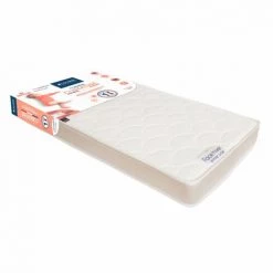 CANDIDE Matelas Bébé Face été/hiver CLIMATISE 60x120 - Blanc