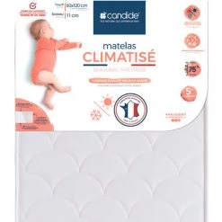 CANDIDE Matelas Bébé Face été/hiver CLIMATISE 60x120 - Blanc 7 CANDIDE Matelas Bébé Face été/hiver CLIMATISE 60x120 - Blanc -Matelas Soldes Boutique 52564496 4