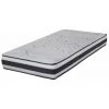 EBAC LITERIE Matelas Louxor 90x190 - Latex - Hauteur 21 Cm - Soutien Morphologique 5 Zones Confort - Gris