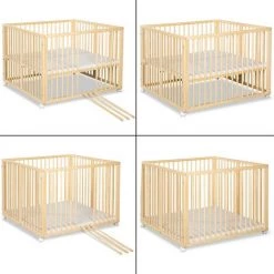 KLUPS JONAS Parc Bébé Réglable En Bois Avec Roulettes Intégrées Pin - Pin 7 KLUPS JONAS Parc Bébé Réglable En Bois Avec Roulettes Intégrées Pin - Pin -Matelas Soldes Boutique 53519891 3
