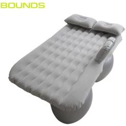 ASUPERMALL Lit De Voyage Gonflable Pour Voiture, Protection Secondaire Contre Les Chocs Absorbant Les Chocs, Bord Serré, Tissu Composite Anti-Mouillant, Gris
