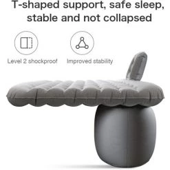 ASUPERMALL Lit De Voyage Gonflable Pour Voiture, Protection Secondaire Contre Les Chocs Absorbant Les Chocs, Bord Serré, Tissu Composite Anti-Mouillant, Gris 7 ASUPERMALL Lit De Voyage Gonflable Pour Voiture, Protection Secondaire Contre Les Chocs Absorbant Les Chocs, Bord Serré, Tissu Composite Anti-Mouillant, Gris -Matelas Soldes Boutique 53858304 3