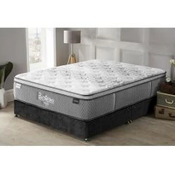 SOFAREVA Matelas Rome 90x190 Cm | Double Confort Mi Ferme Et Moelleux | Multi-technologies - BLANC