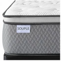 SOFAREVA Matelas Rome 90x190 Cm | Double Confort Mi Ferme Et Moelleux | Multi-technologies - BLANC -Matelas Soldes Boutique 54346581 3