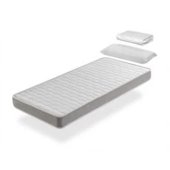DREAMDI Pack Matelas 90X180 APOLO LIT ENFANT, Epaisseur 14 CM + 1 Oreiller A Memoire 90x35 + 1 Protege Matelas 90x180