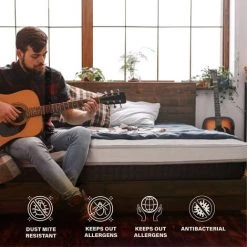 TANHK Matelas Double 140x190 | Soutien Orthopédique Moyennement Rigide | Formule Hybride Memory Foam & Mousse D'Eau | Propriétés Auto-Modelantes | Respirant | Anti-Acarien & Antibactérien | Matelas 140 X 190 -Matelas Soldes Boutique 54927038 5