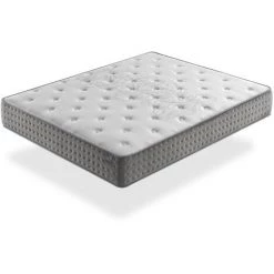 DORMALIT Matelas Ressorts Ensaches 90X180 SFERA, Epaisseur 25 CM, Multicouche, Antistress, Ergonomique Et Respirant. Fermete 3/5 Moyenne