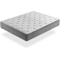 DORMALIT Matelas Mousse 80X190 SFERA, Epaisseur 25 CM, Multicouche, Antistress, Ergonomique Et Respirant. Fermete 3/5 Moyenne