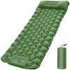 ASUPERMALL Tapis De Camping Léger Avec Oreiller Pneumatique Matelas Pneumatique Portable Matelas De Couchage Imperméable Pour Sac à Dos, Vert
