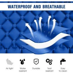 ASUPERMALL Tapis De Camping Léger Avec Oreiller Pneumatique Matelas Pneumatique Portable Matelas De Couchage Imperméable Pour Sac à Dos, Vert 7 ASUPERMALL Tapis De Camping Léger Avec Oreiller Pneumatique Matelas Pneumatique Portable Matelas De Couchage Imperméable Pour Sac à Dos, Vert -Matelas Soldes Boutique 55665356 3