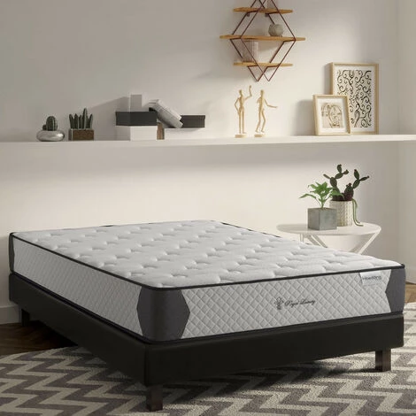 Matelas Mémoire De Forme 180x200 Royal Luxury 22 Hbedding - Mousse HR 28kg, 22cm D'épaisseur - Blanc 2 Matelas Mémoire De Forme 180x200 Royal Luxury 22 Hbedding - Mousse HR 28kg, 22cm D'épaisseur - Blanc – Image 2