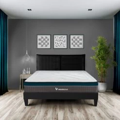 MEDAILLE DORT | Matelas TONUS 90x200 Cm | Mousse Haute Densité | Soutien Ferme - Blanc