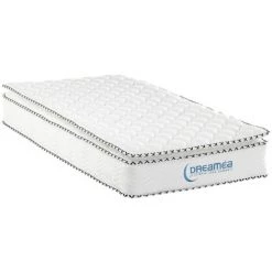 VENTE-UNIQUE.COM Matelas Ressorts Ensachés Et Surmatelas Intégré ALTIER De DREAMEA - 90 X 190 Cm