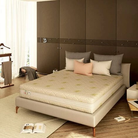 Baldiflex Matelas Mémoire De Forme Ergonomic 3 Couches Traitees, Revetement Regenerant En Tissu Aloe, Melodia 90x190 Cm 1 Baldiflex Matelas Mémoire De Forme Ergonomic 3 Couches Traitees, Revetement Regenerant En Tissu Aloe, Melodia 90x190 Cm