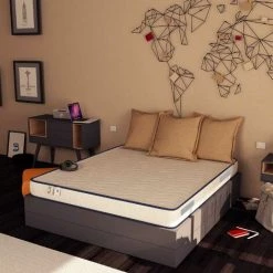 Baldiflex Matelas Mousse 19 Cm De Haute Et Revetement Hypoallergénique Best Easy 70x190 Cm