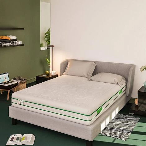 Baldiflex Matelas Hybride Green Spring - 800 Ressorts Et 3 Cm Mousse à Mémoire De Forme - Mesure 90x200 Cm 1 Baldiflex Matelas Hybride Green Spring - 800 Ressorts Et 3 Cm Mousse à Mémoire De Forme - Mesure 90x200 Cm