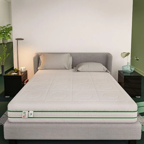 Baldiflex Matelas Hybride Green Spring - 800 Ressorts Et 3 Cm Mousse à Mémoire De Forme - Mesure 90x200 Cm 4 Baldiflex Matelas Hybride Green Spring - 800 Ressorts Et 3 Cm Mousse à Mémoire De Forme - Mesure 90x200 Cm – Image 4