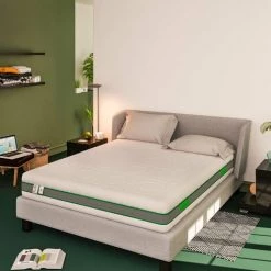 Baldiflex Matelas Hybride Green Spring Plus - 800 Ressorts Et 5 Cm Mousse à Mémoire De Forme - Mesure 90x200 Cm
