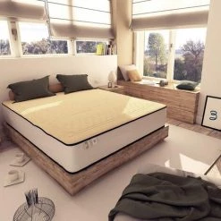 Baldiflex Matelas Latex Cotton - Matelas Hybride Latex Et Mousse, Hauteur 30 Cm, 90x190 Cm