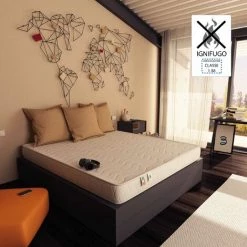 Baldiflex Matelas Hotel Easy Haute 18 Cm Ignifuge 80x190 Cm