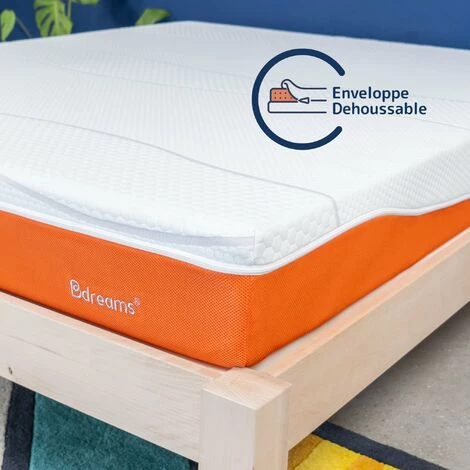 Matelas 90 X 190 Cm - Mousse Haute Résilience - Qualité Hôtellerie - Confort Mi Ferme - Epaisseur Totale De 20 Cm - Marque Française - BDREAMS 5 Matelas 90 X 190 Cm - Mousse Haute Résilience - Qualité Hôtellerie - Confort Mi Ferme - Epaisseur Totale De 20 Cm - Marque Française - BDREAMS – Image 5