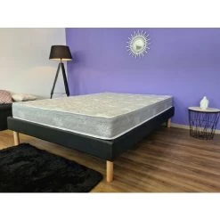 PROVENCE LITERIE Matelas + Alèse 120x190 X 19,5 Cm - Une Face Soutien Souple Et Une Face Soutien Ferme - Reference Nina - Tissu A L'Aloe Vera - Noyau Poli Lattex HR Dernière Génération Indéformable - Très Respirant -Matelas Soldes Boutique 56503160 3