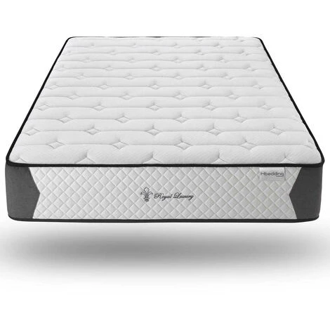 Matelas Mémoire De Forme 160x200 Royal Luxury 27 Hbedding - Mousse HR 28kg, 27cm D'épaisseur - Blanc 1 Matelas Mémoire De Forme 160x200 Royal Luxury 27 Hbedding - Mousse HR 28kg, 27cm D'épaisseur - Blanc