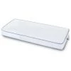 Dmora Matelas Simple En Mousse De Polyuréthane Avec Revêtement En Tissu Jacquard, Couleur Blanche, Dimensions 190 X 24 X 80 Cm