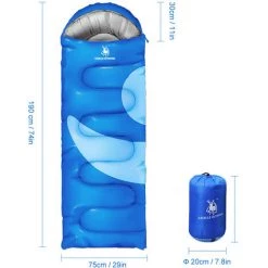 SUPERSELLER Sac De Couchage Enveloppe Léger Polyvalent Trois Saisons Chaud Camping En Plein Air Portable épissage Hommes/femmes Sac De Couchage , Vert - Vert -Matelas Soldes Boutique 56807351 3