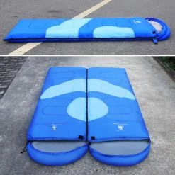 SUPERSELLER Sac De Couchage Enveloppe Léger Polyvalent Trois Saisons Chaud Camping En Plein Air Portable épissage Hommes/femmes Sac De Couchage , Vert - Vert -Matelas Soldes Boutique 56807351 4