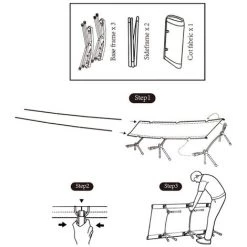 SHINETRIP Lit De Camping Pliant En Plein Air Léger Lit De Camp à Usage élevé Et Faible Portable Chasse Lit De Couchage Simple Pour La Maison Camping Randonnée Voyage Plage Arrière-cour Randonnée , Sable - Sable -Matelas Soldes Boutique 56807624 4