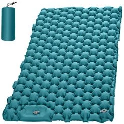 SUPERSELLER Tapis De Camping Léger Pour 2 Personnes Matelas Pneumatique Portable Matelas De Couchage Imperméable Pour Sac à Dos - Lac Bleu