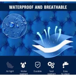 SUPERSELLER Tapis De Camping Léger Pour 2 Personnes Matelas Pneumatique Portable Matelas De Couchage Imperméable Pour Sac à Dos - Lac Bleu -Matelas Soldes Boutique 56807747 3