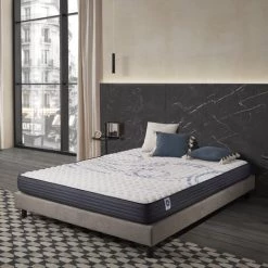 Matelas PERFECT SLEEP 70x190 Mousse Haute Densité | Accueil Latex + HR | 7 Zones Grand Confort | NATURALEX | 15 Cm