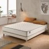 Matelas ACTIVISCO 70x190 Cm Mousse à Mémoire De Forme HD | Accueil Latex + HR | 7 Zones Grand Confort | NATURALEX | 22 Cm - Blanc