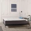 Matelas EXCLUSIVE 70x190 Mousse à Mémoire De Forme HD | Très épais 25 Cm | Accueil Latex + HR | 7 Zones Grand Confort | NATURALEX - Blanc
