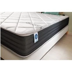 Matelas VISCOSYSTEM 70x190 Cm Mousse à Mémoire De Forme HD | Accueil Latex + HR | 7 Zones Grand Confort | NATURALEX | 22 Cm - Blanc -Matelas Soldes Boutique 57011893 4