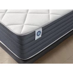 Matelas AURA 70 X 190 Cm Mousse à Mémoire De Forme HD | Accueil Latex Grand Confort | Épais 22 Cm | NATURALEX - Blanc -Matelas Soldes Boutique 57333003 4